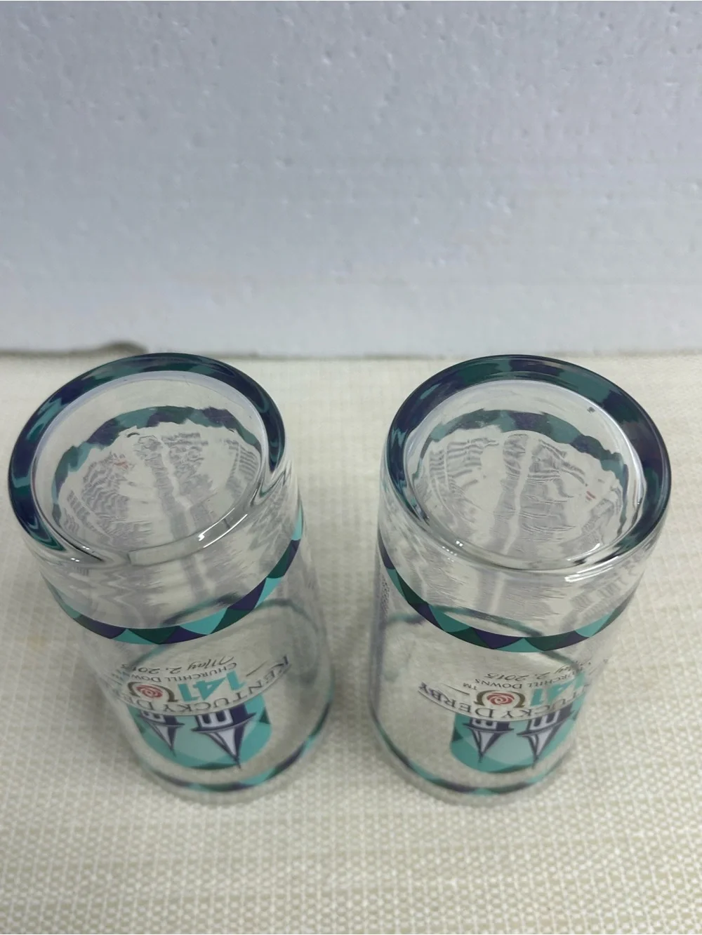 Kentucky Derby Churchill Downs 141 Pint Glasses - Teal & Purple